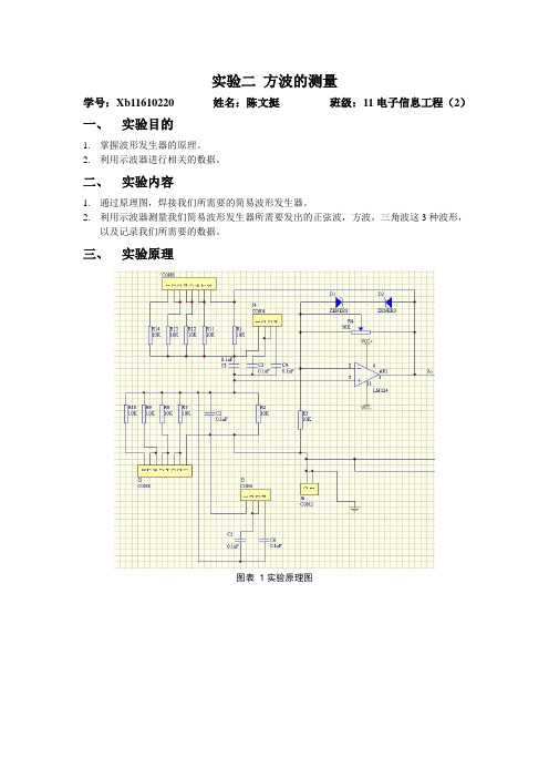 电子测量实验二方波