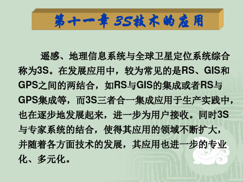 第11章3S技术的应用-3s技术概论