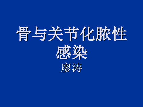 骨及关节化脓性感染PPT课件