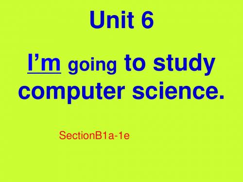 人教英语八年级上册Unit6 Section B 1a—1e (共31张PPT)