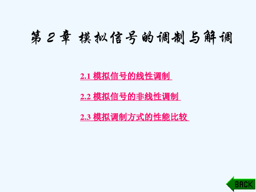 (完整版)数字通信原理与技术(第四版)第2章模拟信号的调制与解调