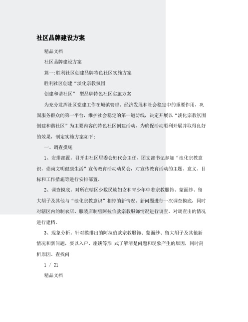 建设方案-社区品牌