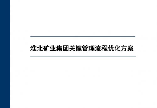 某矿业集团关键管理流程设计方案(共190页)