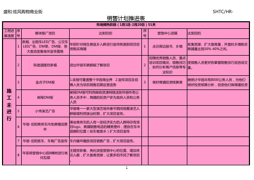 10.销售计划推进表