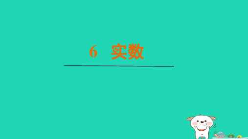 八年级数学上册2.6   实数