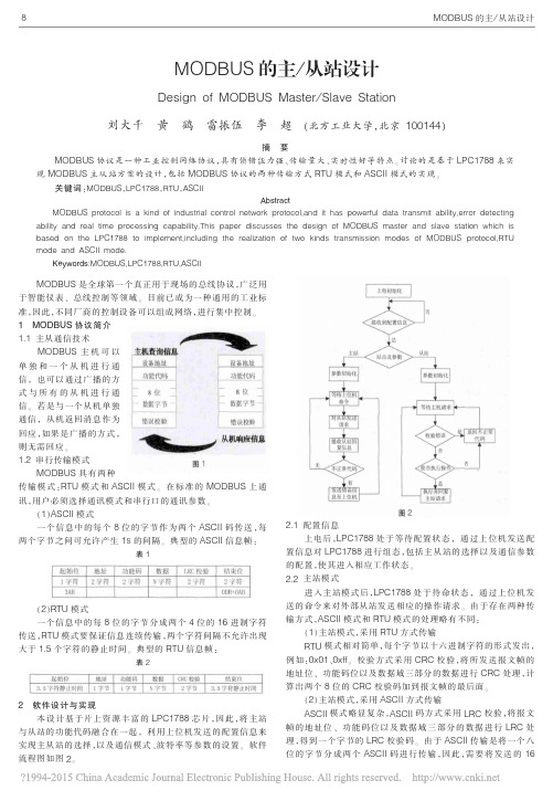 MODBUS的主_从站设计