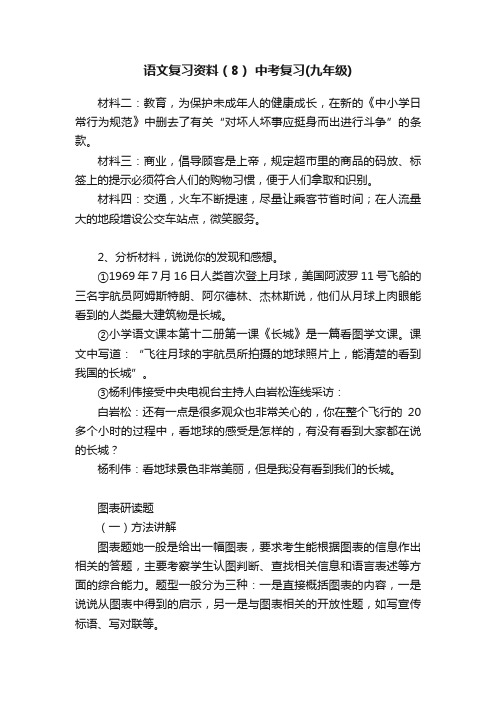 语文复习资料(8)中考复习(九年级)