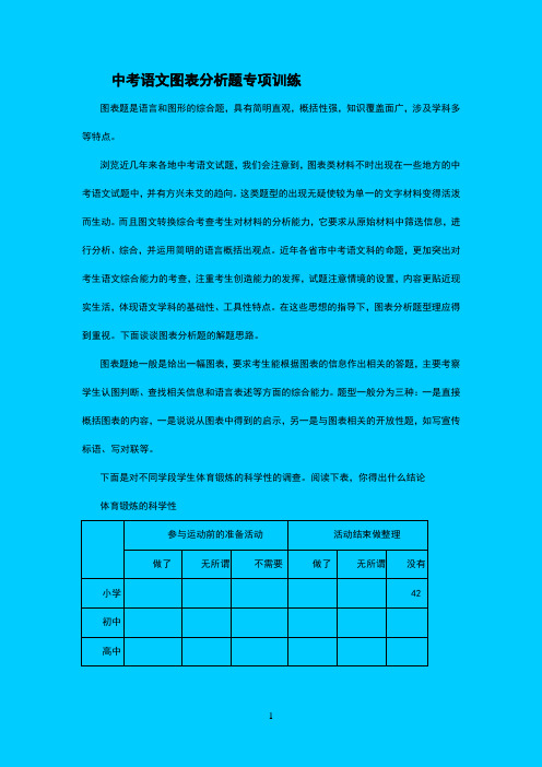 中考语文图表分析题专项训练[1]