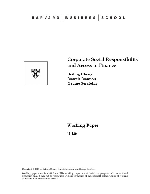 CorporateSocialResponsibilityandAccesstoFinance