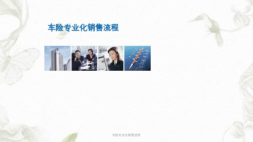 车险专业化销售流程ppt课件