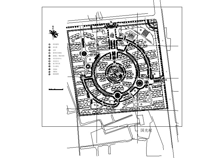 高端小区规划总平面CAD图