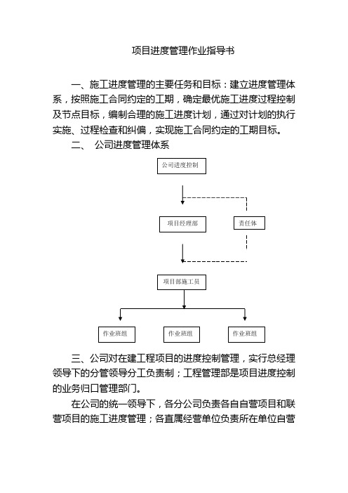 项目进度管理作业指导书