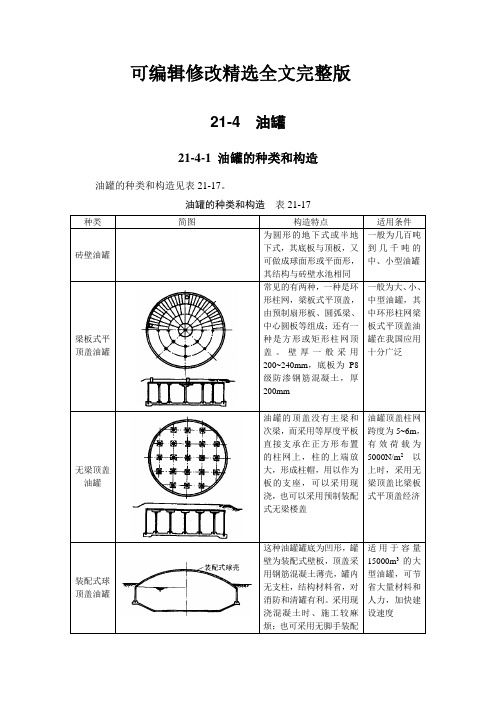 油罐施工方案精选全文完整版