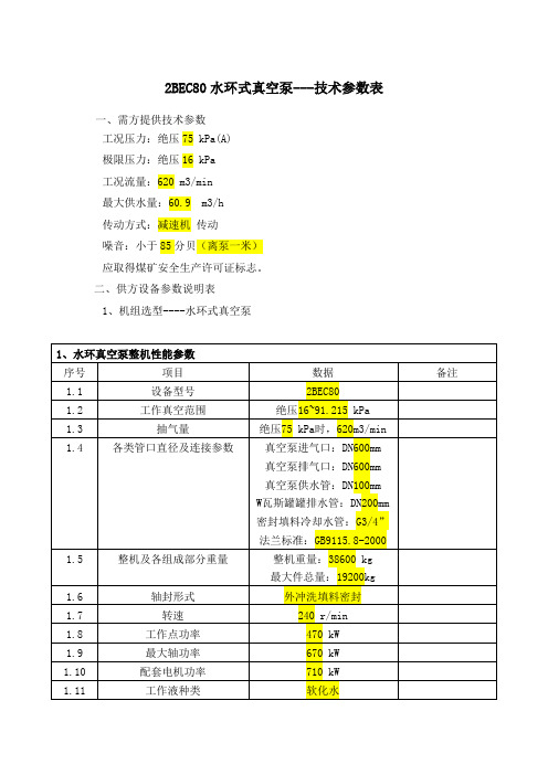 2BEC80水环式真空泵111