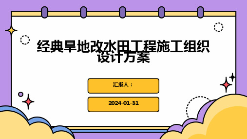 经典旱地改水田工程施工组织设计方案