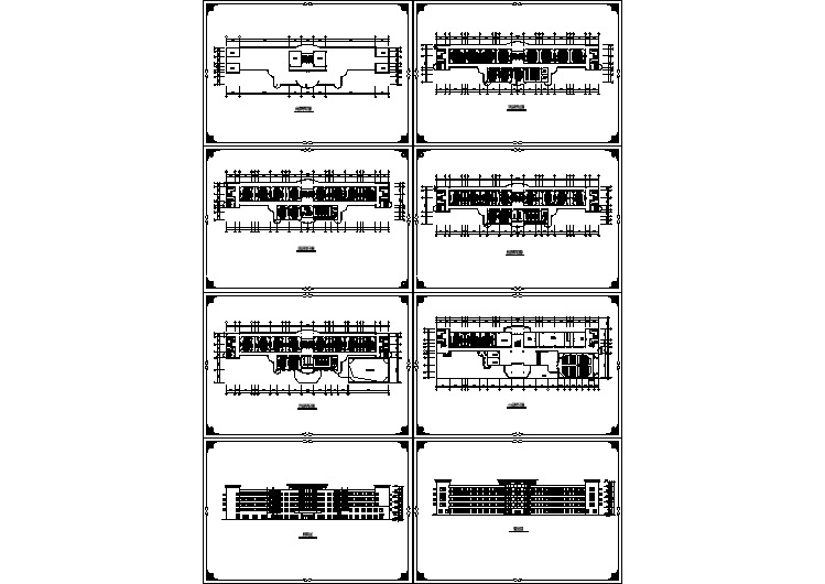 【郑州】某学校中学教学楼建筑CAD方案全套图纸