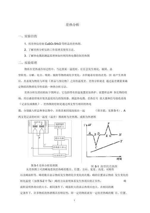 差热分析__实验报告