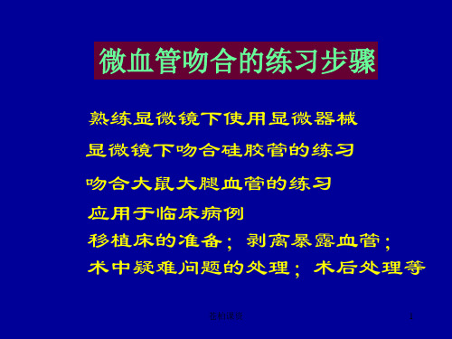 微血管吻合训练专业教学