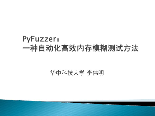 PyFuzzer自动化高效内存模糊测试方法