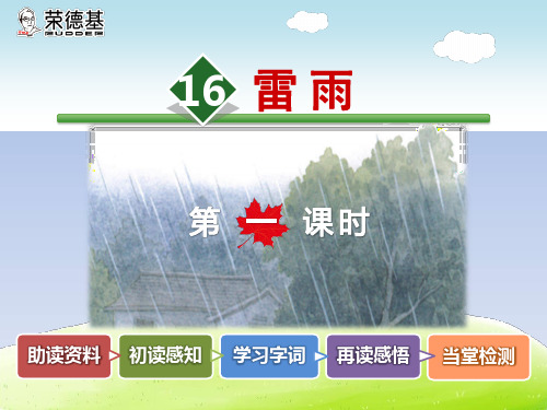 16.雷雨    部编版语文二年级下册优质课课件ppt