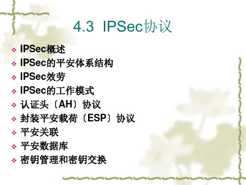 IPSec协议PPT课件