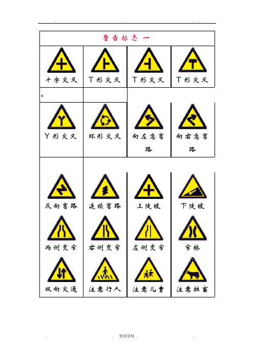 交通标志大全版