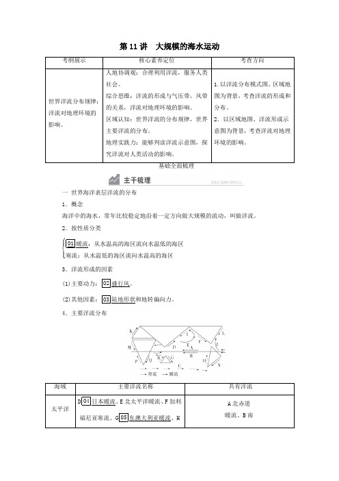 2021高考地理一轮复习第11讲大规模的海水运动学案人教版.doc