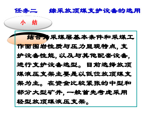 煤矿开采方法三-采煤工作面开采工艺