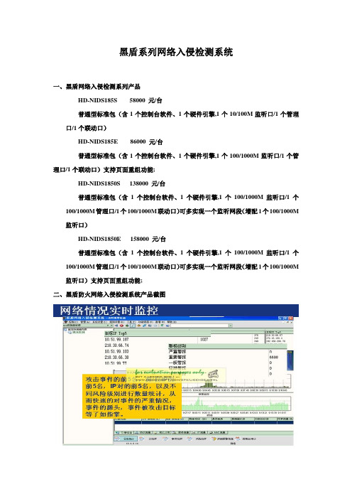 黑盾系列网络入侵检测系统