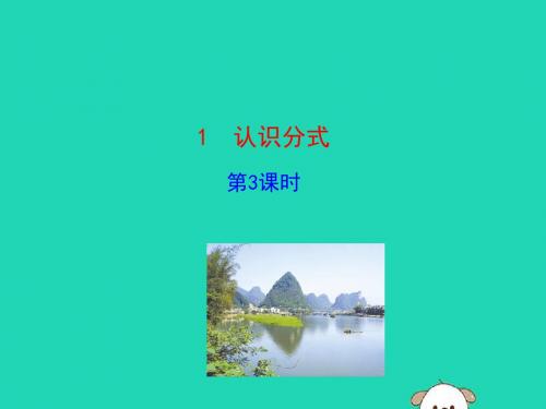 2019版八年级数学下册第五章分式与分式方程1认识分式第3课时教学课件新版北师大版