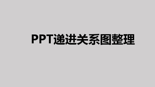 PPT递进关系图模板整理