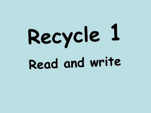 五年级上册英语课件-Recycle1 人教(PEP) (共38张PPT)