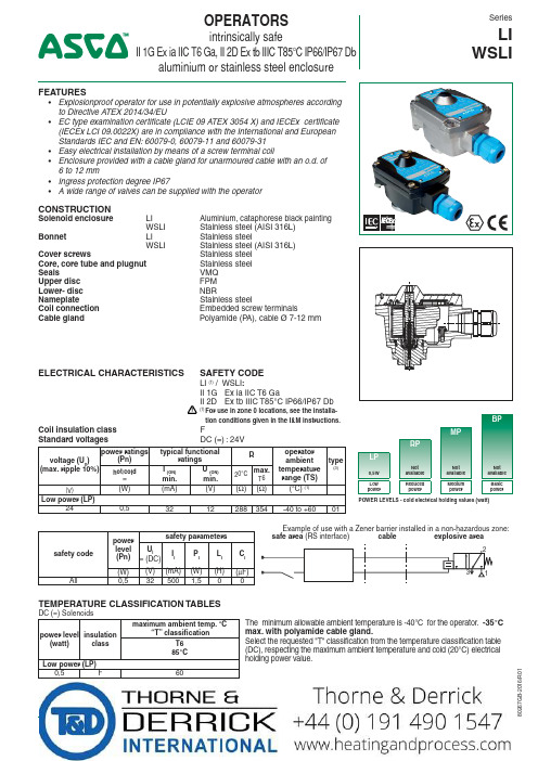 Schneider Electric 电磁阀操纵器说明书