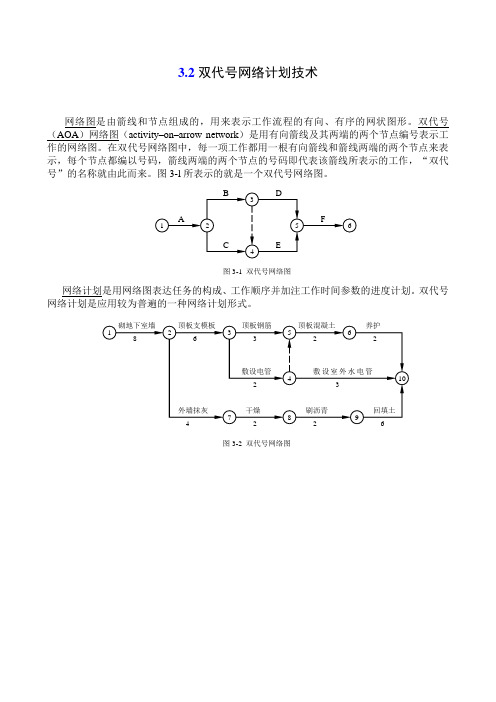 3.2--双代号网络计划技术