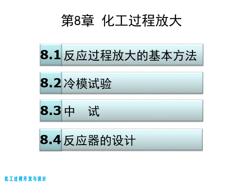 化工过程开发与设计化工过程放大上课讲义