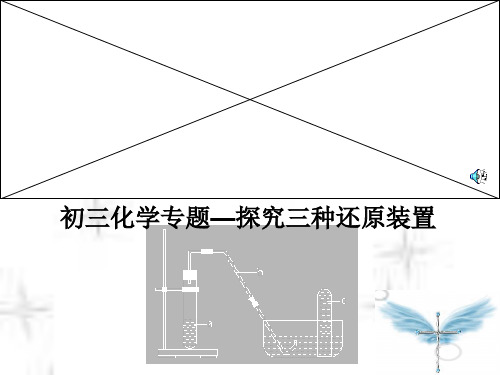 三种还原氧化铜装置