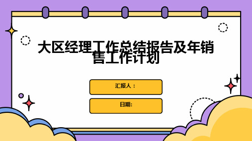 大区经理工作总结报告及年销售工作计划