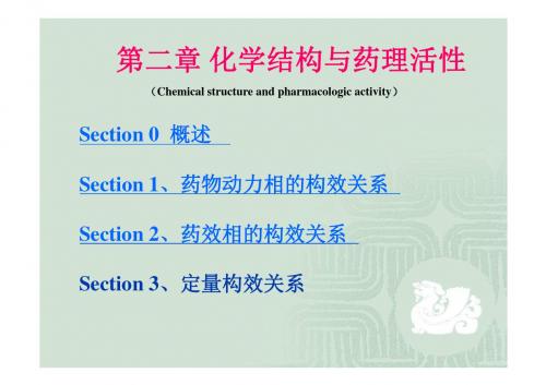 药物化学第二章化学结构与药理活性课件