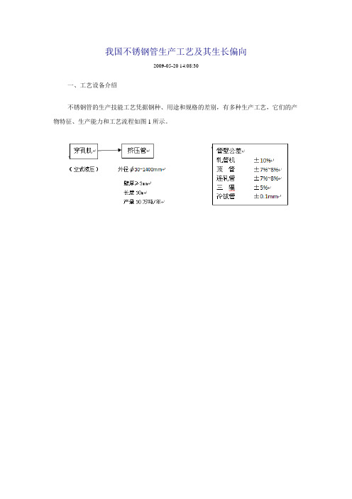 我国不锈钢管生产工艺及其发展方向