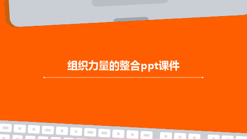 组织力量的整合PPT课件