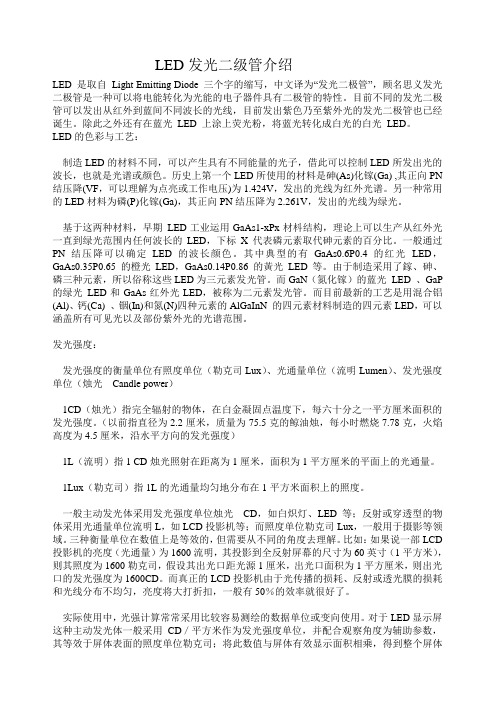 LED发光二级管介绍