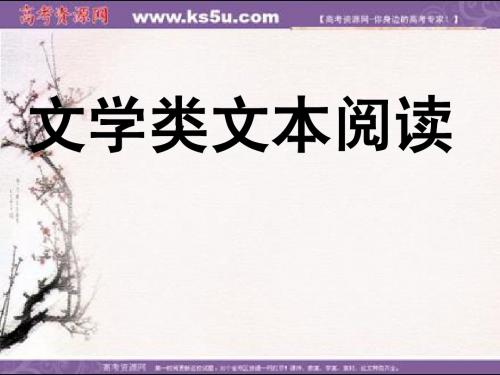 2010年3月台州二次高考复习研讨会资料：文学类文本阅读