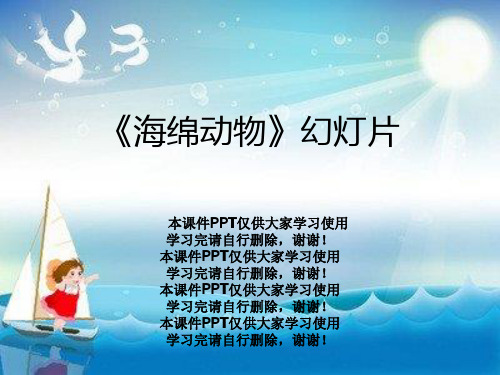 《海绵动物》幻灯片