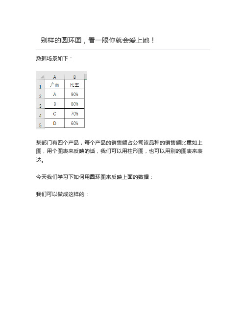 【Excel教程】别样的圆环图