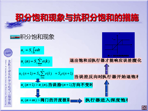 积分饱和现象与抗积分饱和的措施