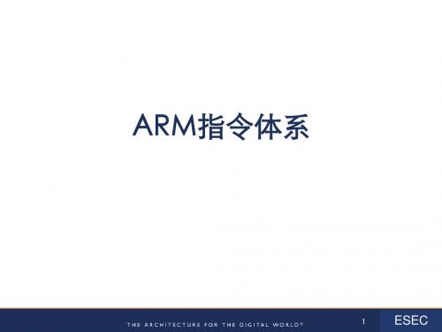 03-01 ARM指令体系