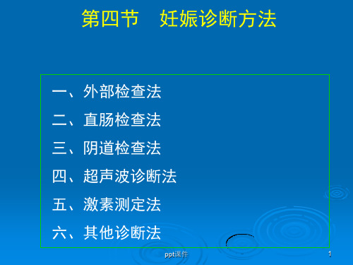 母畜妊娠诊断方法ppt课件