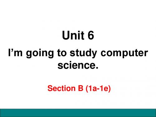 人教版八年级英语上册Unit 6 Section B (1a-1e) 教学课件