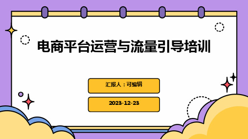 电商平台运营与流量引导培训ppt