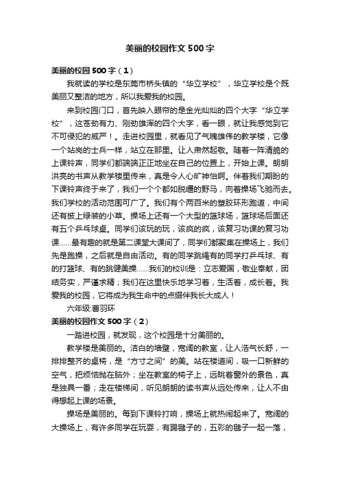 美丽的校园作文500字